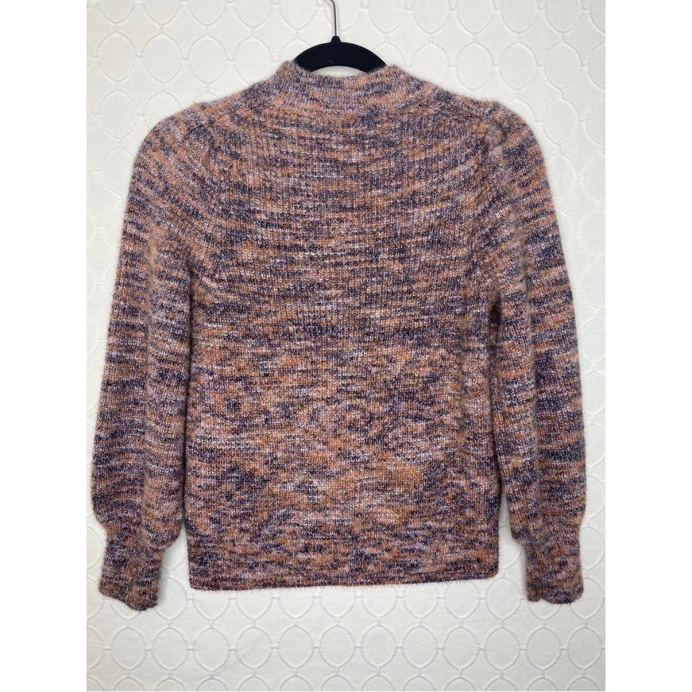 Madewell Space Dyed Eaton Puff-Sleeve Sweater Mock Neck Size XS NWT - Picture 8 of 10